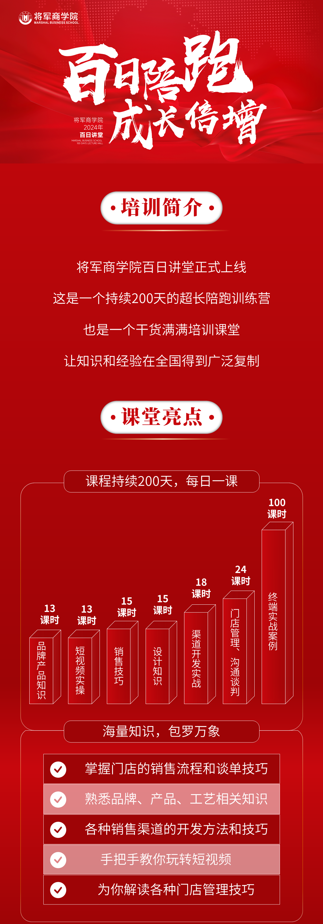 百日陪跑·成長倍增 | 將軍商學(xué)院百日講堂即將火熱開講(圖1)